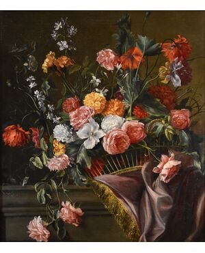 Naturas morta di fiori, Jean-Michel Picart (Anversa, 1600 – Parigi, 1682)