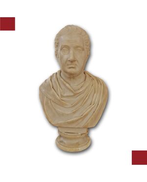 BUSTO IN MARMO SENATORE ROMANO FINE XVIII SECOLO