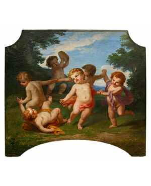 Angelo Monticelli (Milano, 1778-1837), attr.,Putti danzanti