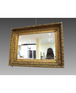 French mirror in gilt wood