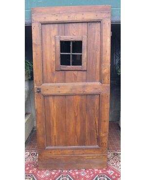 ptir403 rustic door with window, larch, mis. cm 89 x 198 x 5.5