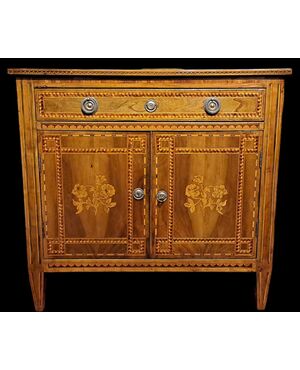 CREDENZA INTARSIATA - NORD EUROPA -  XIX SEC.