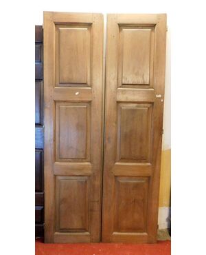 pti588 walnut door with ashlared panels, mis. h cm 231 x 115 x 3     