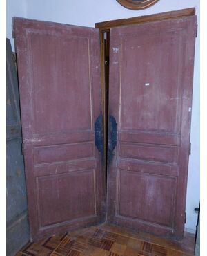 pts635 coppia di porte per interno, senza telaio, mis. cm 81 x 210