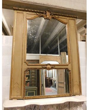 specc119 mirror for lacquered fireplace mis. h 185 x 147 cm wide     