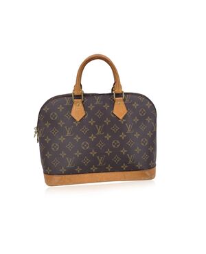 LOUIS VUITTON Borsa a Mano Vintage in Tela Col. Marrone Alma M