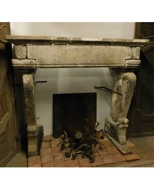chp288 gothic stone fireplace, size larg. 230 cm xh 215     