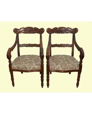 pair of armchairs Carlo X     
