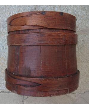 Magnificent wooden container for food storage     