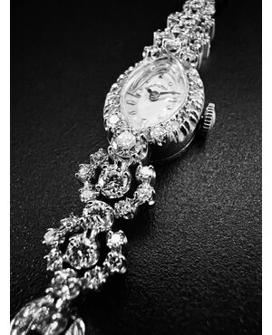 Orologio firmato   " HAMILTON "  con  Diamanti   3.5  ct. 