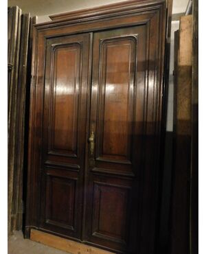 pts660 n. 3 walnut doors with frames, H 243 x 142 cm     