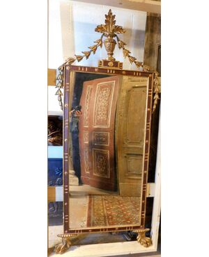 specc182 mirror with centina ep. &#39;800, mis. cm 78 xh 185     