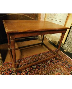 tav155 table in oak first &#39;800, directory, cm 71 x 108 plank     