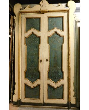 ptl469 a lacquered door, Siciliana, ep. early &#39;700,     