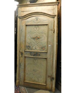 ptl474 two lacquered doors&#39; 700 with decorations, mis.H cm 257 x 133     