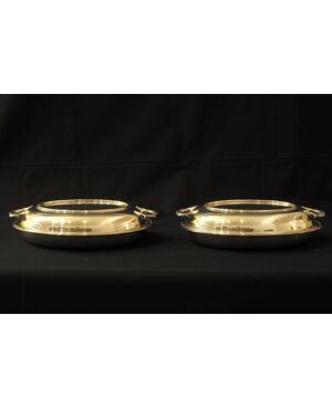 Pair of Oval Mappin vegetable dishes     