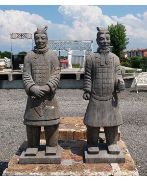 Chinese warrior statues     