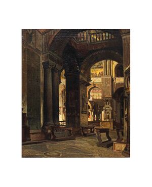 Ramon Tusquets Maignon (Barcellona, 1837 – Roma, 1904), Interno della Basilica di San Marco a Venezia