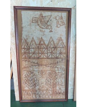 Early 20th century African batik 45 x 92     