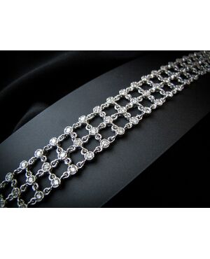 Bracciale  a  maglia  morbida   con   Diamanti   3.5  ct.