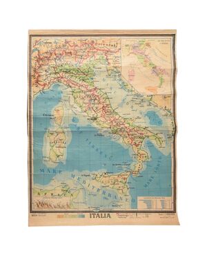 Carta geografica d'Italia - SN -