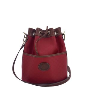 GUCCI Borsa a Tracolla Vintage in Tela Col. Rosso Interlocking M