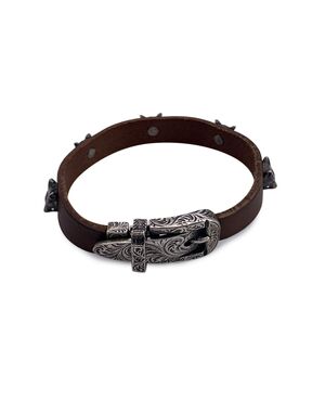 GUCCI Bracciale in Pelle Col. Marrone