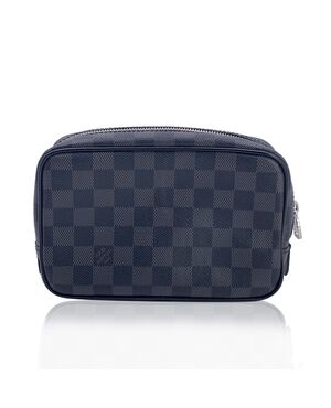 LOUIS VUITTON Pochette in Tela Col. Nero Trousse Toilette S