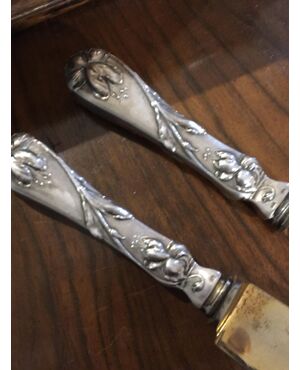 pair of service cutlery in Liberty style     
