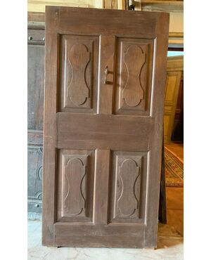 ptci510 - walnut door, period &#39;800, cm l 97 xh 196     