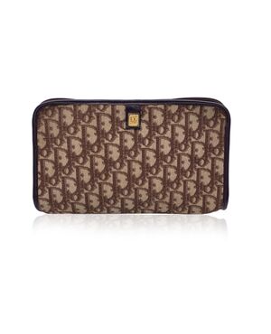DIOR Pochette Vintage in Tela Col. Marrone Diorissimo S