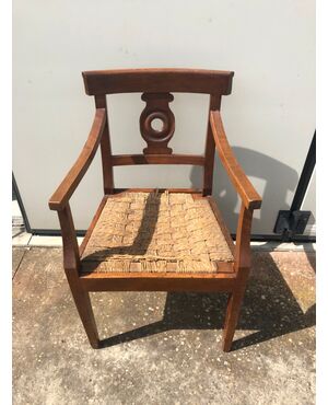 Directory period walnut chair.     