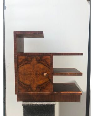 Coffee table - Art Deco sideboard veneered in briar.     