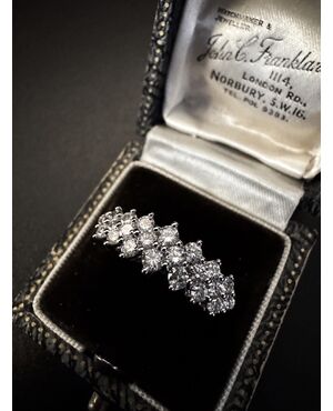 Anello - fedina  con  Diamanti  1.10 ct.