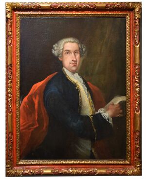 Scuola veneziana del XVIII secolo Ritratto di gentiluomo Olio su tela