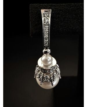 Orecchini  con  Perle  e  Diamanti 