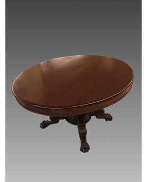 Extendable table with central foot, Empire Period     
