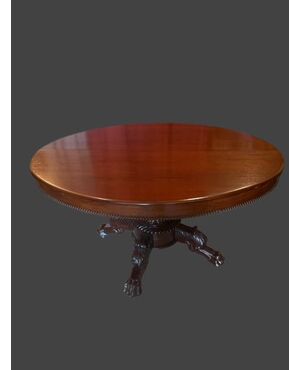 Extendable table with central foot, Empire Period     