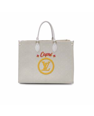 LOUIS VUITTON Borsa Shopper in Tela Col. Beige Onthego L