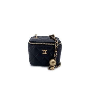 CHANEL Borsa a Tracolla in Pelle Col. Nero Vanity S