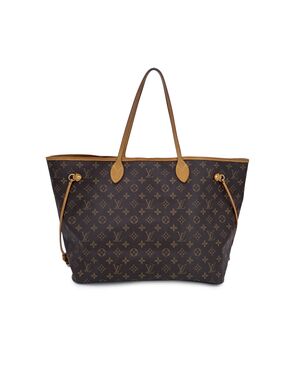 LOUIS VUITTON Borsa Shopper in Tela Col. Marrone Neverfull L
