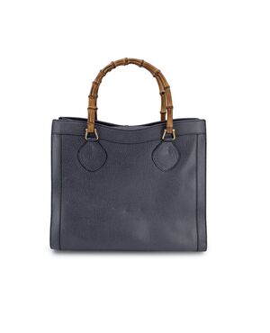 GUCCI Borsa Shopper Vintage in Pelle Col. Grigio Diana Bamboo M