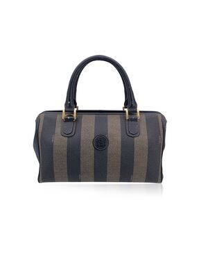 FENDI Borsa a Mano Vintage in Tela Col. Nero Forever Bauletto M