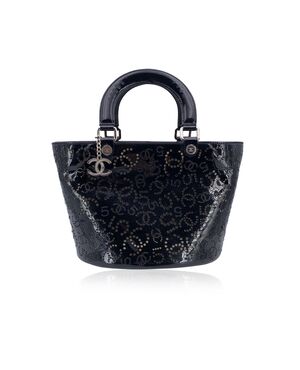 CHANEL Borsa Shopper in Pelle Lucida Col. Nero CC M