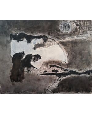 Dipinto olio su tela di Guglielmo Darbo - Astrattismo Concettuale 100 x 120