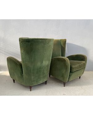 Coppia di poltrone Paolo Buffa, anni '50
