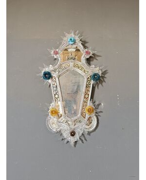 Specchiera in vetro di Murano
