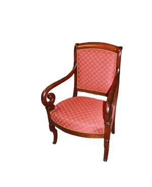 Poltrona stile Direttorio in legno di Mogano del 1800