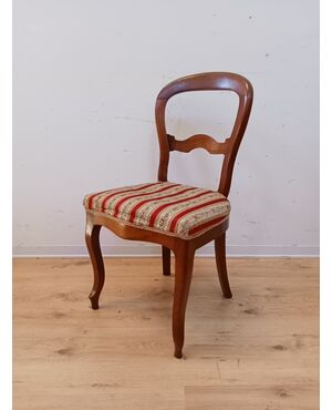 Sedia luigi filippo noce fine '800 - poltroncina