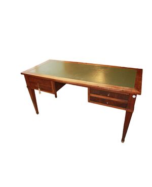 Scrivania Stile Impero di inizio 1900 in legno di Mogano con cassetti
